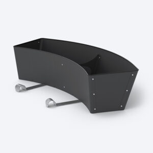 Flower Powder Coated Steel Pot